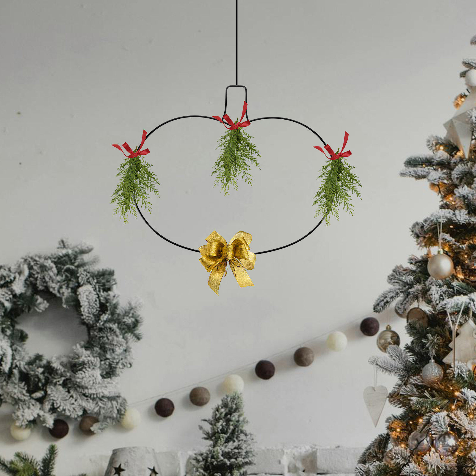 Wreath Form Wire - Cornice Metallica a Forma di Zucca