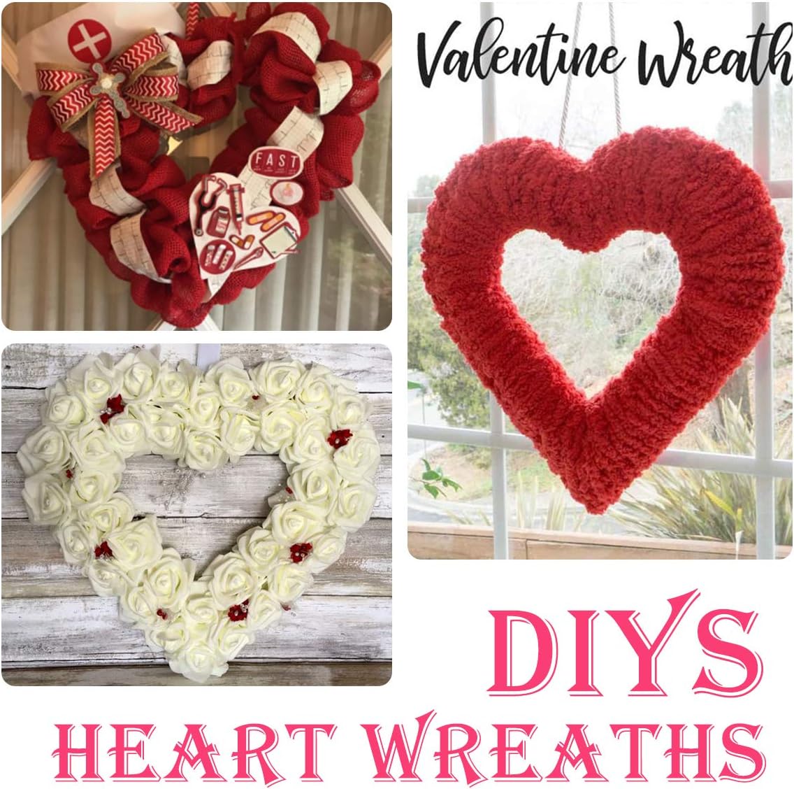 3 pezzi Premium Metal Heart Fo - Wreath Form Wire recensione e prezzo
