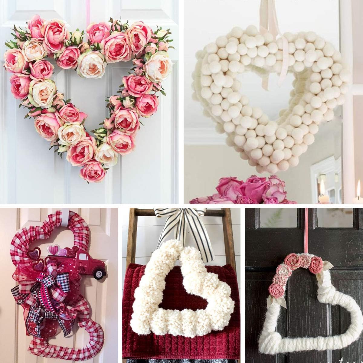 3 pezzi Premium Metal Heart Fo - Wreath Form Wire recensione e prezzo