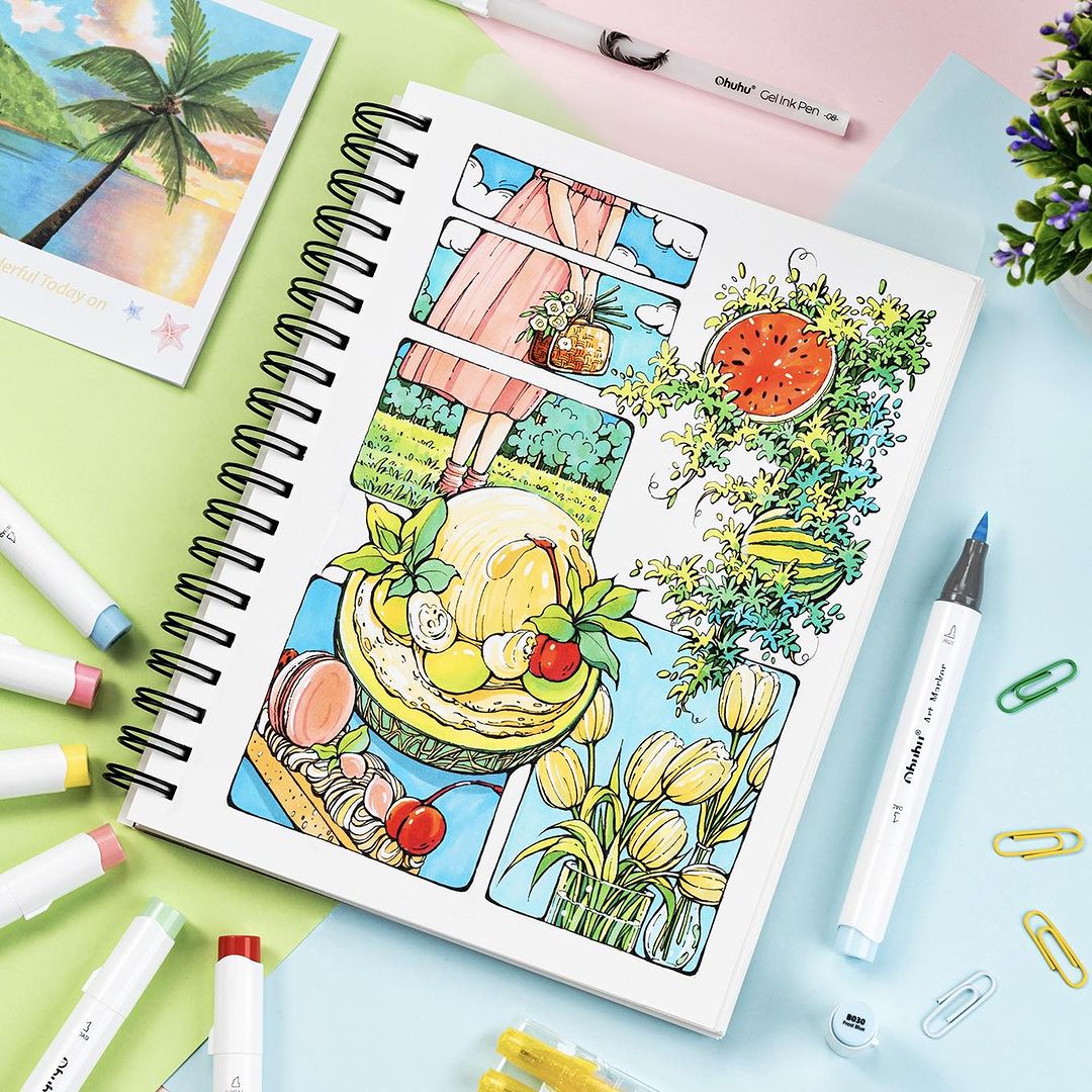 Ohuhu Honolulu Pennarelli Set  - Copic Marker Sketch recensione e prezzo